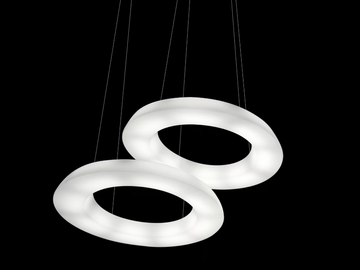 CIRCULAR POL J - LED dimmable polyethylene pendant lamp by Martinelli Luce - view 2